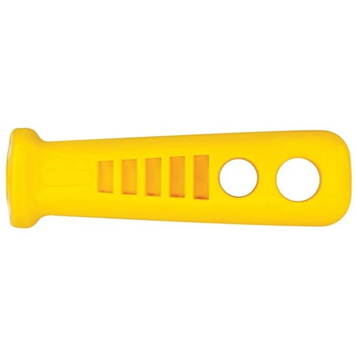 File Handle Plastic - Suits Flat-Half Round & Round 200mm Files Yellow Bulk