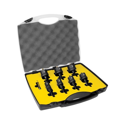 Fine Tooth Cordless Hole Saw 8 Piece Set
19,22,25,29,32,35 & 38mm plus spare pilot drill and hex ke