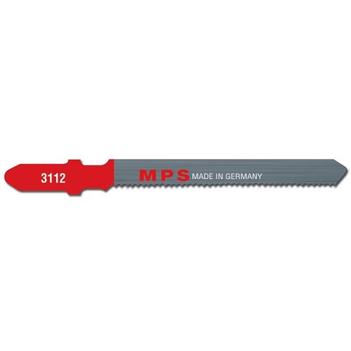 MPS Jigsaw Blade HSS Thin Metal, 75mm, 21tpi, Euro shank (x5)