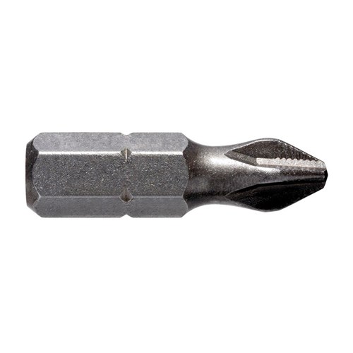 PH2 x 25mm Phillips Ribbed Insert Bit