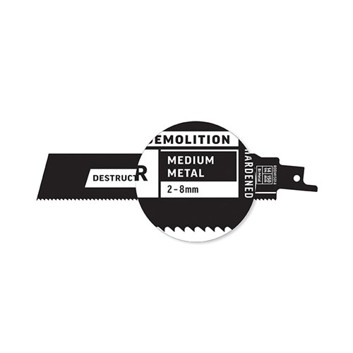 Destructor Demolition - Metal - Recip Blade, 14 TPI, 150mm - 25 Pack