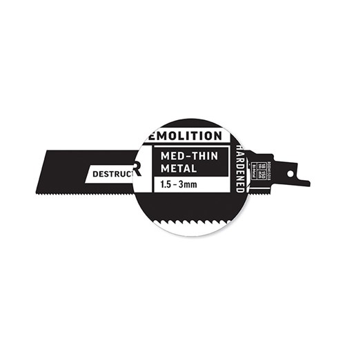 Destructor Demolition - Metal - Recip Blade, 18 TPI, 150mm - 25 Pack