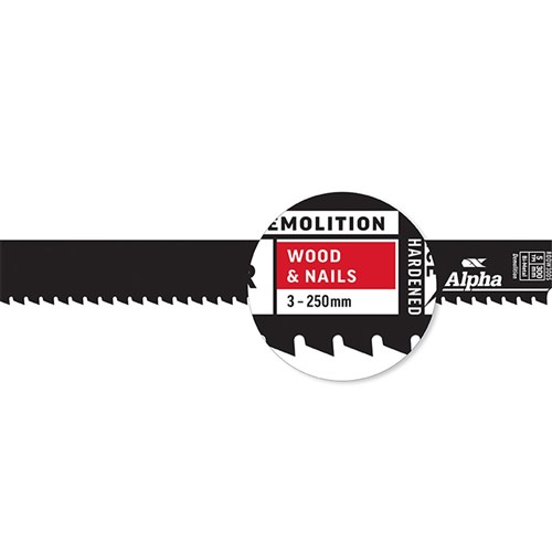 Destructor Demolition - Wood & Nails - Recip Blade, 5 TPI, 300mm - 25 Pack