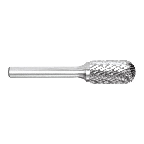 1/2in Cylindrical Ball Nose Carbide Burr | Silver Series