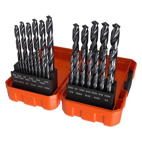 29 Piece | Alpha Black Series Imperial Tuffbox Pro Drill Set