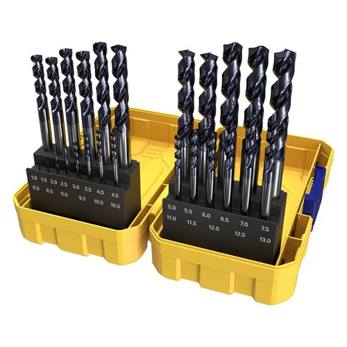 25 Piece | Alpha Stainless Plus Metric Tuffbox Pro Drill Set