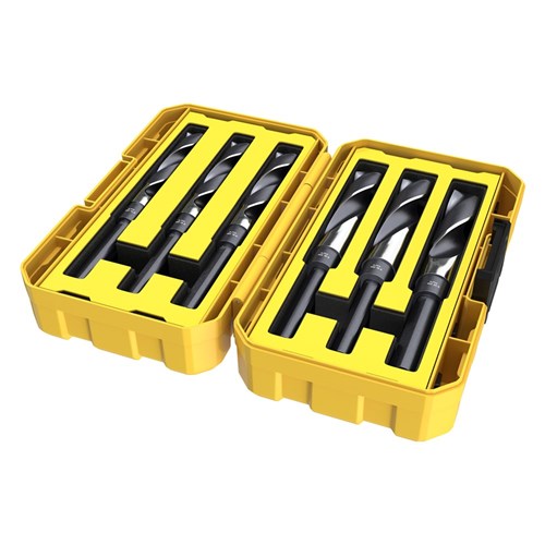 6 Piece | Alpha Reduced Shank Metric Tuffbox Pro Drill Set | Bonus 120ml Lubricant