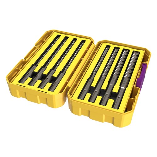 8 Piece | Alpha Reo Head SDS 4 Head Cut Tuffbox Pro Drill Set