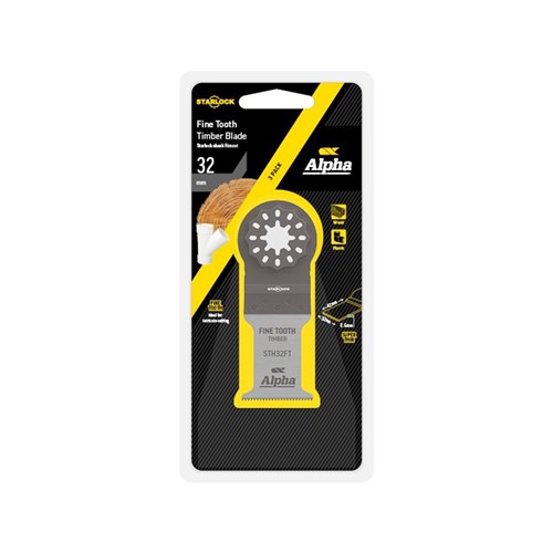 Starlock Fine Tooth 32mm - Timber Multi-Tool Blade 3 Pack