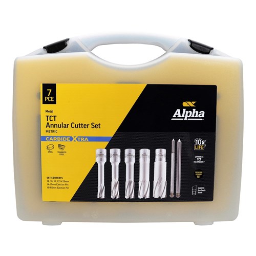 7 Piece | Alpha Carbide Xtra TCT Annular Cutter Set