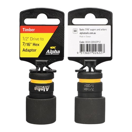 Heavy Duty Quick Release Adaptor | 1/2in Drive to 7/16in