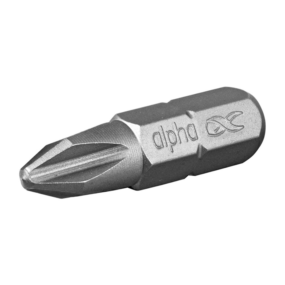 ALPHA PHILLIPS INSERT BIT 2 X 25MM (CARD OF 2)