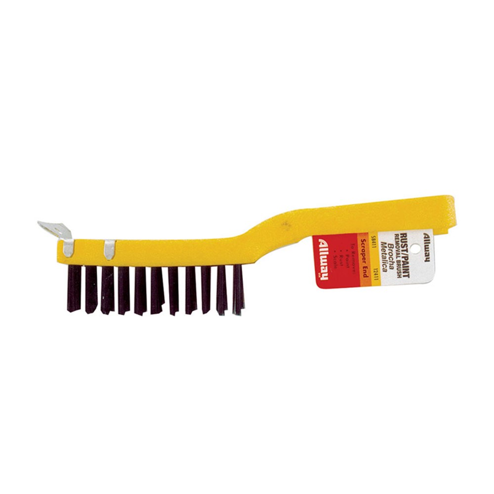 ALLWAY WIRE BRUSH WITH SCRAPER